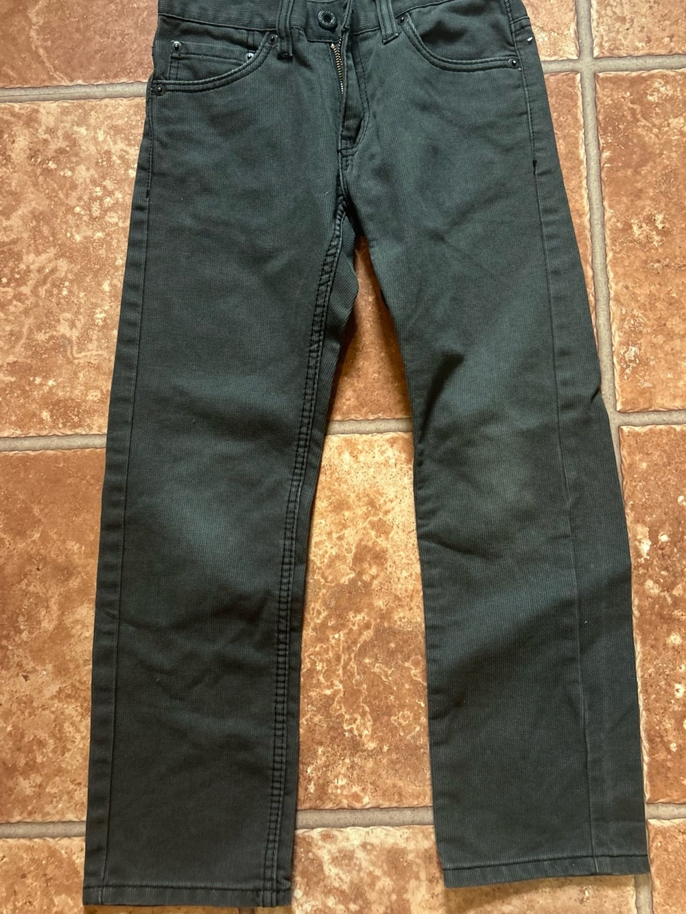 Boys size 8 Black Straight-Leg Jeans 511 slim size 8 corduroy gray
